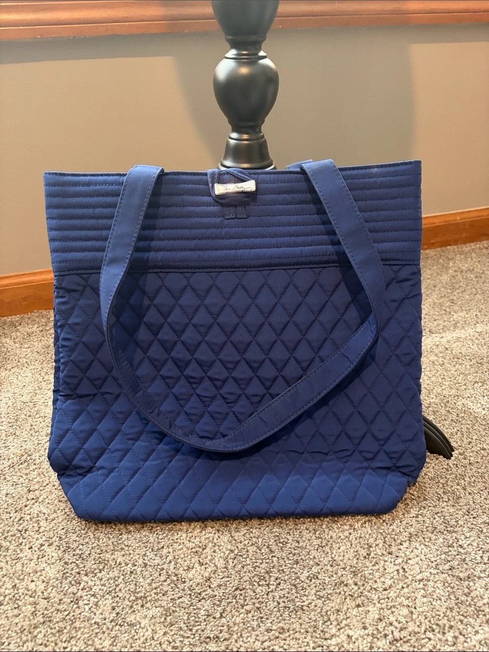 Vera Bradley Quilted Deep Navy Tote
